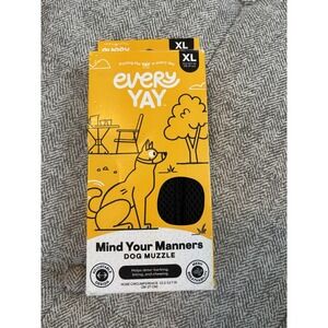 XL Dog Muzzle Soft EVERY YAY MIND YOUR MANNERS Muzzle Anti Bark Bite